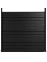 6 ft x 6 ft aluminum solid privacy fence panel with post modern outdoor fencing