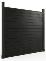 full privacy aluminum fence panel 6x6 ft solid design no gaps backyard fencing