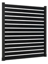 6 ft x 6 ft semi privacy aluminum open slat fence panel kit with post modern outdoor fencing