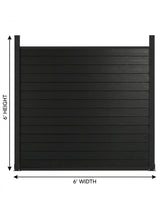 6x6 aluminum privacy fence panel kit with post contemporary outdoor boundary fence