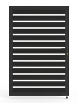 4x6 ft semi privacy aluminum single gate modern outdoor fence gate