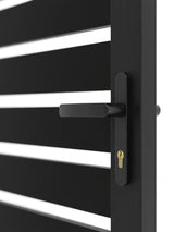 modern semi privacy metal gate 4x6 ft for residential fencing
