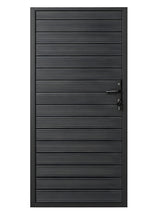 Aluminum premium fence gate 3x6 ft modern heavy duty full privacy gate