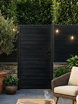 Modern aluminum fence gate 3x6 ft for home exterior privacy fencing