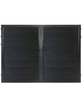 Premium black composite fence gate 10 ft by 6 ft modern residential fencing